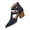 Black, variant on Black Womens Fashionable Solid Color Versatile High Heels Chunky Heel Pointed Toe Buckle Beach Sandals