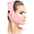 thumbnail image 1 of Mascarilla adelgazante reutilizable de 1 pieza para eliminar la papada, lifting facial en forma de V, color rosa RUIOIU, 1 of 5