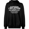 thumbnail image 2 of OXI Hoodie Sweatshirt - On The Outside I May Appear, Basic Casual Hoodie for Men's and Women Fleece Hoodie Long Sleeve - Black 2X-Large, 2 of 3