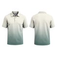 thumbnail image 2 of Men's Polo Shirts Short Sleeve Solid Pique Knit Slim Fit Collared Golf Shirts Men's Casual Shirts Classic Polo Tops Beige L, 2 of 6