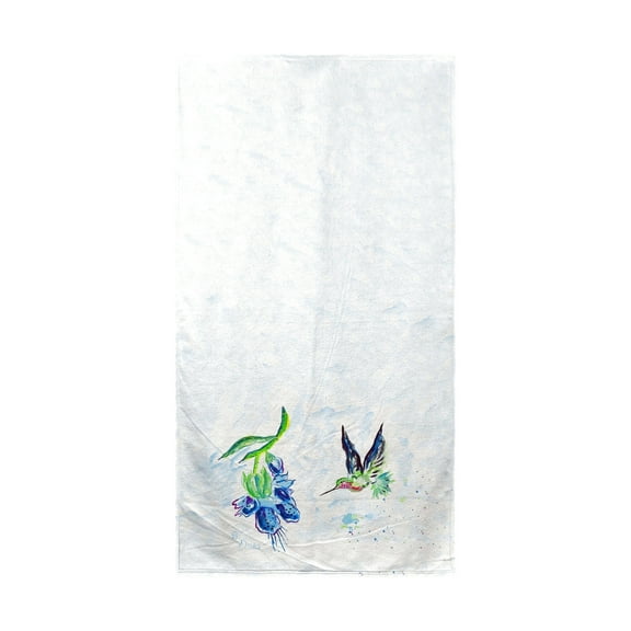 Betsy Drake BT712 30 x 50 in. Hovering Hummingbird Beach Towel