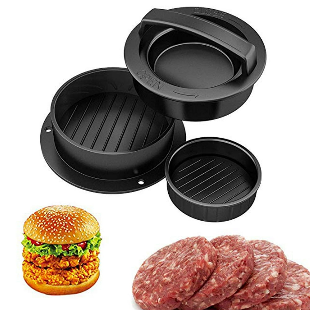 LELINTA Black Stuffed Burger Press Patty Maker, Make the Perfect Burger
