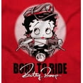 thumbnail image 2 of Biker Betty Boop Cartoon Born to Ride Women Crewneck Sweatshirt Brisco Brands S, 2 of 5