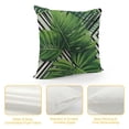 thumbnail image 4 of Fenyluxe  Throw Pillow Covers Palm Leaves, Tropical Beach Palm Geometric Boho Pillowcase Cushion Covers for Couch Bed, Square Decorative Pillow Cover Home Sofa Bedroom Car 24x24in, 4 of 5