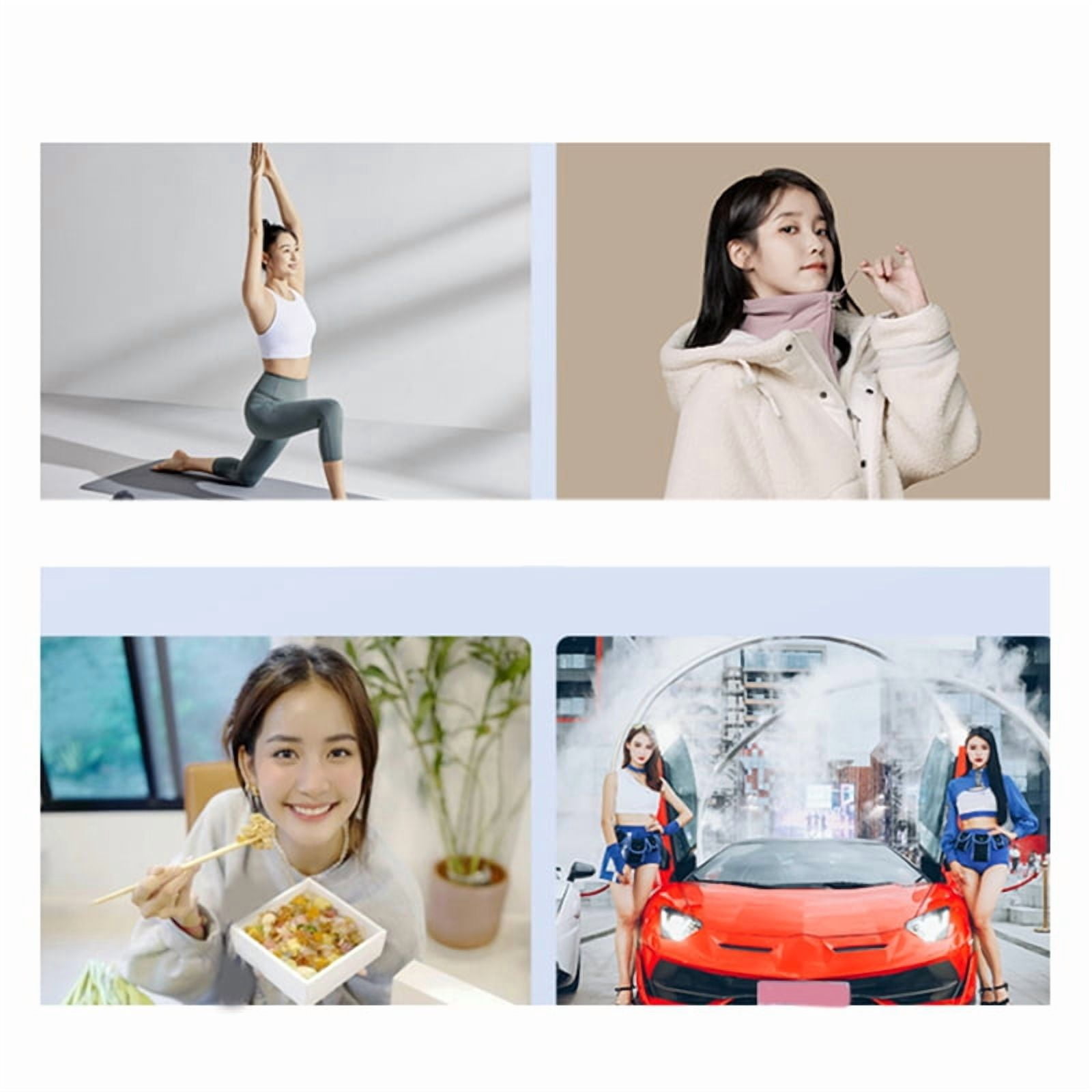 Wireless Microphone Gaming Live Broadcast Mic Noise Cancellation Portable Audio Video Recording for Android Camera PC