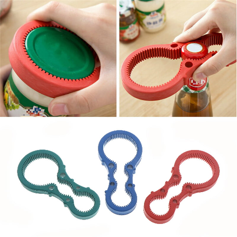 Rubber Handle Grip Multi Size Container Bottle Jar Lid Can Opener Kitchen LLS 