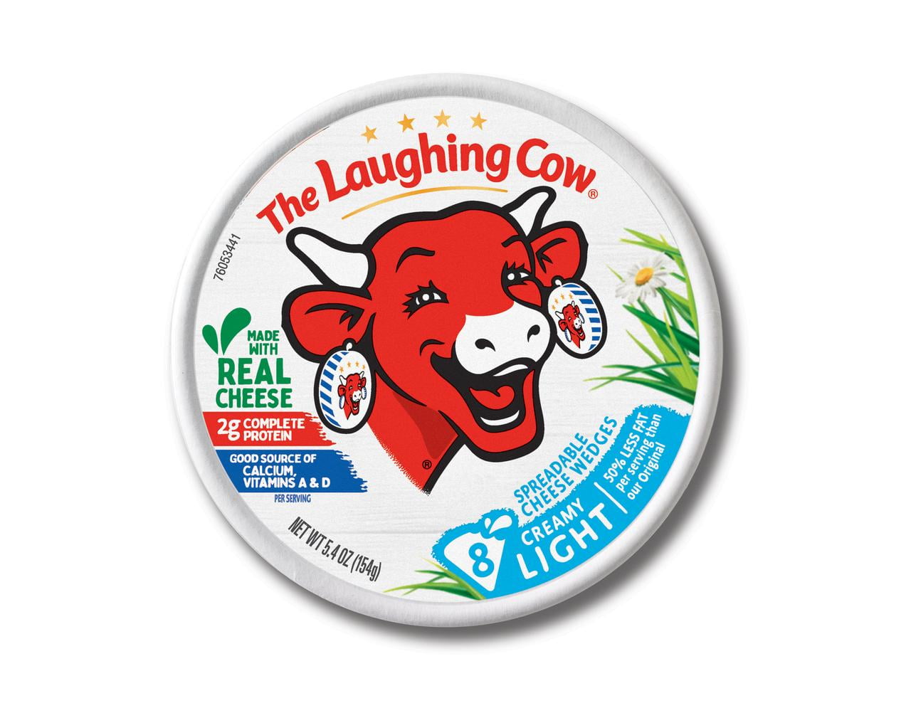 The Laughing Cow Garlic and Herb Spreadable Cheese Wedge 6oz
