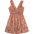 thumbnail image 2 of bar III Womens Mod Wood Cut Printed Mini Dress medorange 2, 2 of 2