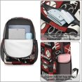 thumbnail image 2 of Baseballs and Player Silhouettes 17" Waterproof Oxford School Backpacks for Teens, S-Shape Padded Straps, for School, Travel, Hiking, Camping, 2 of 3