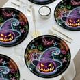 thumbnail image 6 of Qiweii Halloween Party Supplies - Table Cover Disposable Paper Plates Cups Napkins , Festive Cute Ghost Haunt Halloween Themed Decorations Used for birthdays, parties, meetups, Halloween, 6 of 6