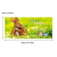 Easter Garage Door Hanging Flags Banners Bunny Eggs Flower Patterns