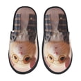 thumbnail image 1 of Fotbe Cute Mouse In Glasses Pantuflas Peludas para Mujer con Estampado, Zapatillas de Peluche, Zapatos de Invierno para Casa, Uso Interior y Exterior-Large, 1 of 8