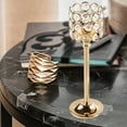 thumbnail image 6 of Gold Crystal Candlestick Holder, Bling Diamond Decor Tealight/Taper Candle Holder, Luxury Centerpiece for Wedding/Dinner/Party Home Decor, 6 of 6