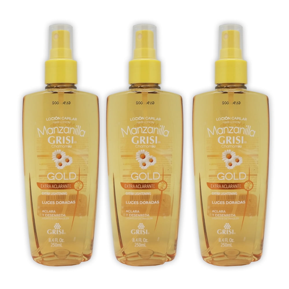 Grisi Manzanilla Gold Chamomile Hair Lotion. Lightens
