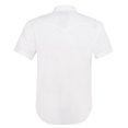 thumbnail image 3 of Coevals Club Men's Summer Short Sleeve Casual Western Solid Plain Snap Buttons Work Shirt (White XL), 3 of 3