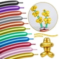 thumbnail image 4 of LXZFCRG 260 Globos Metálicos para Modelar 100 unidades Multicolor, 4 of 7