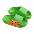 thumbnail image 4 of BLTIBY Toddler Little Kids Summer Sandals Non-Slip Girls Boys Slide Lightweight Comfort Beach Water Shoes Cute Shower Pool Slippers Home Shoe Green 4-5 Years, 4 of 4