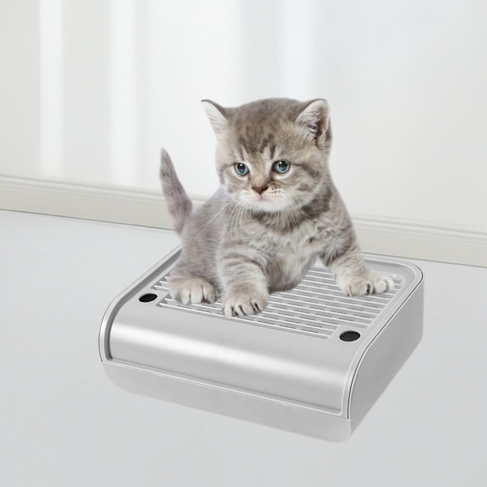 Serenable Cat Ramp for Litter Box Step Litters Catcher Compact Size Practical Pet Supplies Double Layer Small Senior Cat Litter Box Mat
