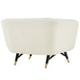 thumbnail image 4 of Modway Adept Performance Velvet Armchair in Ivory, 4 of 5