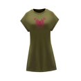 thumbnail image 3 of Vestido de verano para mujer, disfraz de primavera, vestido suave con cuello redondo para caminar y salir , SG, 3 of 7