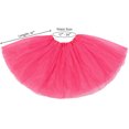 thumbnail image 3 of Youth Tulle Tutu 3 Layered Princess Mini Skirt for Ballet, Dress Up Costume Party, Running, 3 of 4