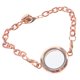 thumbnail image 4 of KAKOWELY Pulsera de medallón de cristal magnético con memoria viviente para regalar con dijes flotantes (oro rosa), 4 of 5