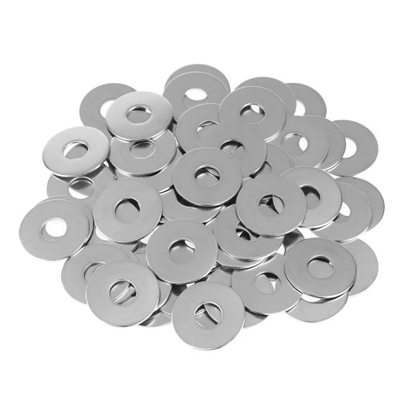 Helifouner 50 Pieces M10X30X1.5Mm Fender Washers 304 Stainless Steel Large Fender Washers Inner Diameter 10Mm Outer Diameter 30Mm Thickness 1.5Mm