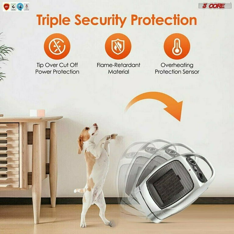 Space Heater Portable Electric Heaters for Indoor Use Tower Fast  Oscillating Quiet 1500W Ceramic 13 5 Core HTR H - Walmart.com