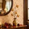 thumbnail image 3 of Artificial Velvet Pumpkin Pick with Branches & Berries, Fall Floral Arrangement Supply, Summer to Fall Decor for Vase, Wreath Making, Thanksgiving, Halloween and Seasonal Home Decoration, Coffee, 3 of 6