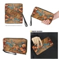 thumbnail image 4 of TSOVTHRID Hummingbird Hibiscus Floral Print Handbag and Wallet Set Tote Bag Top Handle Handbag with Matching Leather Wallet Large Capacity Shoulder Satchel Purse for Shopping, 4 of 7