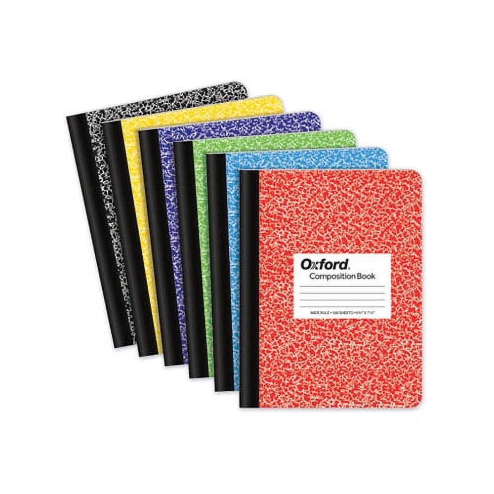 Tops Wide/Legal Rule Composition Notebook, 9.75in x 7.5in, Assorted Marble Cover, 100 Sheets
