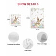 thumbnail image 7 of Easter Kitchen Dish Towels for Drying Dishes Set of 3, Spring Rabbit Colorful Eggs Budding Florals Leaf Waffle Weave Microfiber Hand Tea Bathroom Towels Quick Dry & Absorbent Towel 12x12, 7 of 7