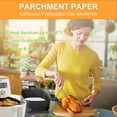 thumbnail image 3 of Air Fryer Liners - 100 pcs Perforated Parchment Paper, Square Bamboo Steamer Paper Compatible with Philips, Cozyna, Secura, NuWave, Chefman, GoWISE USA, BLACK+DECKER, COSORI (6.5IN, White), 3 of 8