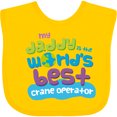 thumbnail image 3 of Inktastic Worlds Best Crane Operator Daddy Boys or Girls Baby Bib, 3 of 4