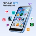 thumbnail image 2 of Reproductor MP3 AGPTEK T08X 4" Bluetooth WiFi 96GB Android 14, 2 of 8