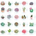 thumbnail image 3 of 50 PCS Stickers for Adults, Stickers for Water Bottles, Waterproof Stickers, Vinyl Stickers, Succulent Stickers, Used for Phone, Computer, Gifts, Including 4 PCS Mini Notebook, 3 of 6