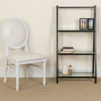 Flash Furniture HERCULES Series 900 lb. Capacity King Louis Chair with White Vinyl Back and Seat and White Frame