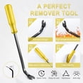 thumbnail image 4 of 5 pcs Auto Trim Removal Tool Kit, No Scratch Plastic Pry Tool Kit - Interior Door Panel Clip Fastener Removal Set for Vehicle Dash Radio Audio Installer (Yellow) Yellow, 4 of 5