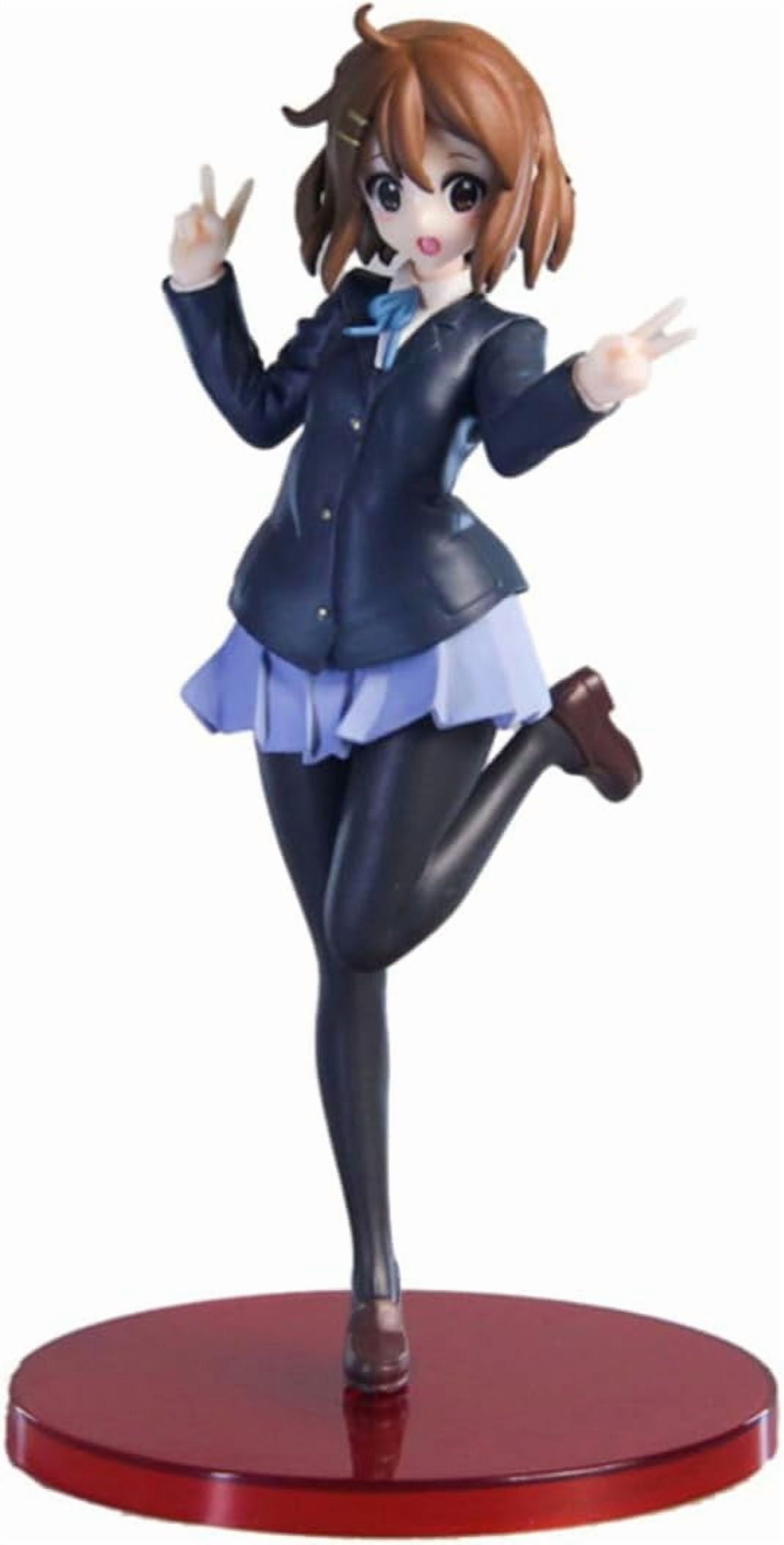 New K-ON! Hirasawa Yui (Uniform Ver) Character Anime Model Statue Action Figures Desktop Ornament Popular Decorations Fan Souvenirs Creative Gift Collectable