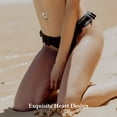 thumbnail image 3 of Dosaele 14G Belly Button Ring Heart Navel Rings Surgical Steel Belly Button Piercing, 3 of 8