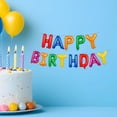 thumbnail image 3 of Kit de globos metálicos con letras Happy Birthday  colores Mix, 3 of 5