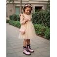 thumbnail image 6 of Arshiner Toddler Tutu Dress Little Girls Long Sleeve Casual Tulle Kids Fall Winter Outfits with Ribbon, 6 of 6