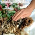 thumbnail image 3 of Pack of 2 Farm Highland Cow with Wreath Throw Pillow Covers 20x20 Inch, Square Farmhouse Pillowcase, Velvet Cushion Case for Sofa Bedroom Home Decor, 3 of 7