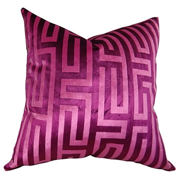 Plutus Brands Plutus Cesire Velvet Maze Handmade Double Sided Throw Pillow