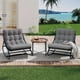 thumbnail image 5 of Outdoor papasan rocking chair oversized egg chair con thick waterproof cushion heavy-duty metal rocker moderno gray comfy lounge chair para sala de estar/patio/garden, 5 of 7