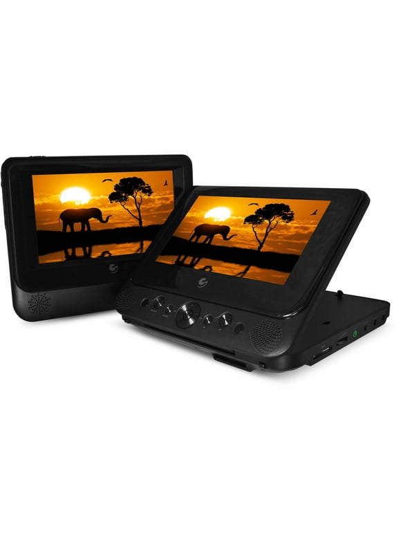 Restored Ematic 7" Dual Screen Portable DVD Player (Refurbished)