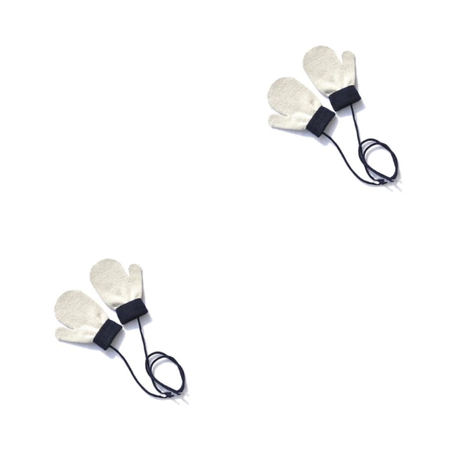 Minnieouse 1 par de guantes para niños pequeños, cómodos guantes para exteriores, cubierta para los dedos, cubiertas para los dedos colgantes Type1