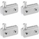 thumbnail image 1 of Paquete de 4 pivotes para puertas de vidrio, bisagras para puertas de vidrio, acero inoxidable, aptos para vidrio de 5-8 mm JAMW Sencillez, 1 of 5