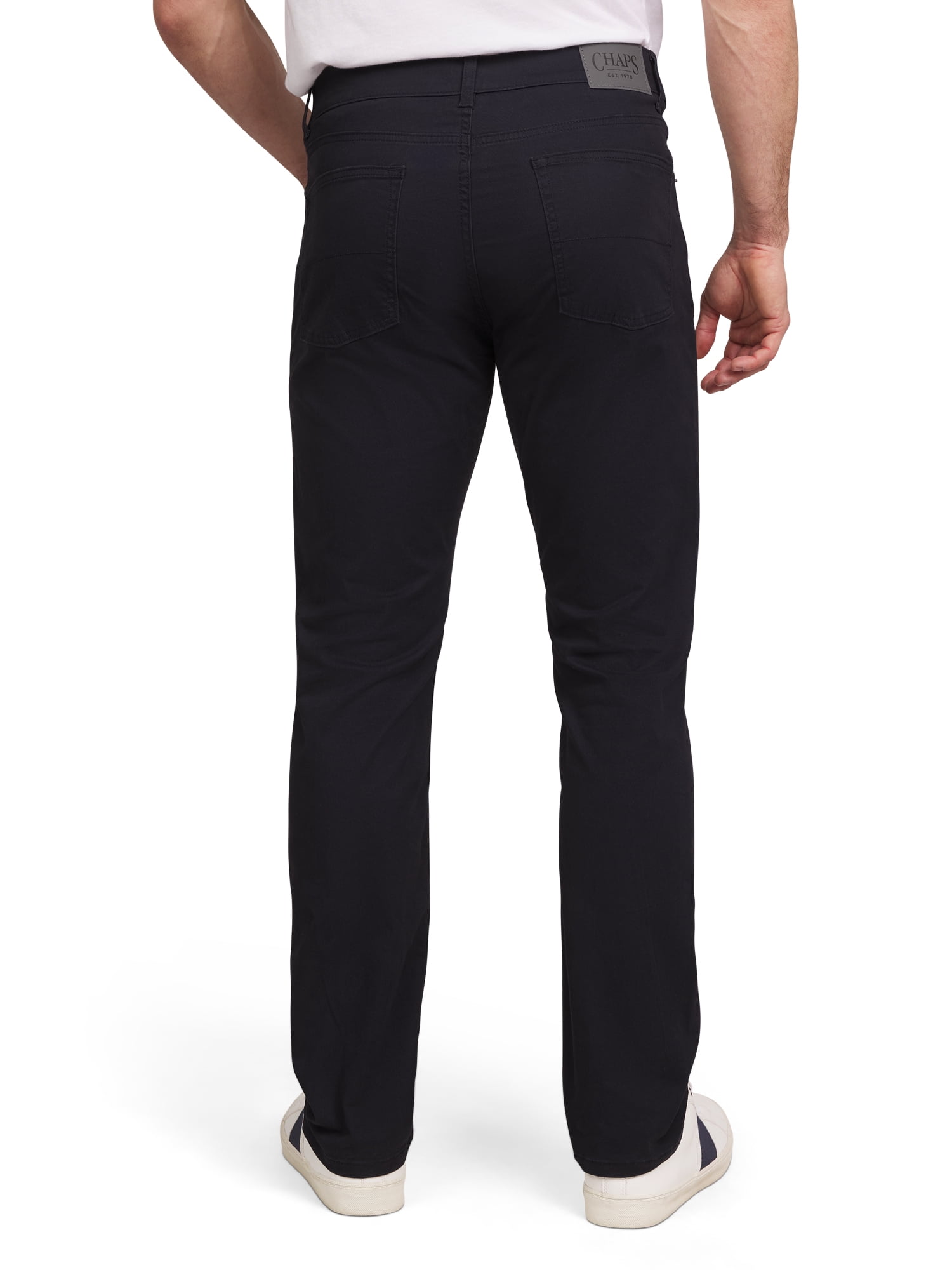 Chaps Men's & Big Men's Slim Straight Fit 5-Pocket Khaki Pants