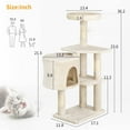 thumbnail image 7 of BestPet 36 inch Tall Cat Tree Cat Tower Cat Condo Multi-Level,Beige, 7 of 7